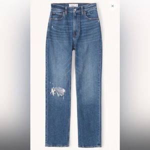 Abercrombie Ultra High Rise Ankle Straight Jeans